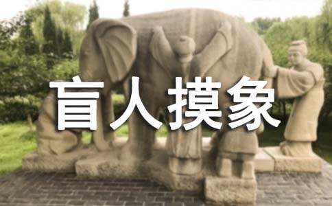 大班语言教案盲人摸象