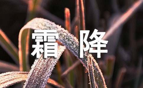 霜降节气祝福语大全